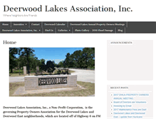 Tablet Screenshot of deerwoodlakesassociation.org